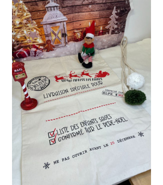 Hotte du Père-Noël coton