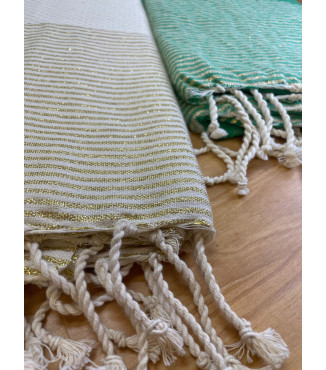 Fouta de plage Lurex