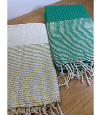 Fouta de plage Lurex
