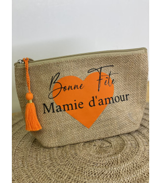 Trousse en toile de jute